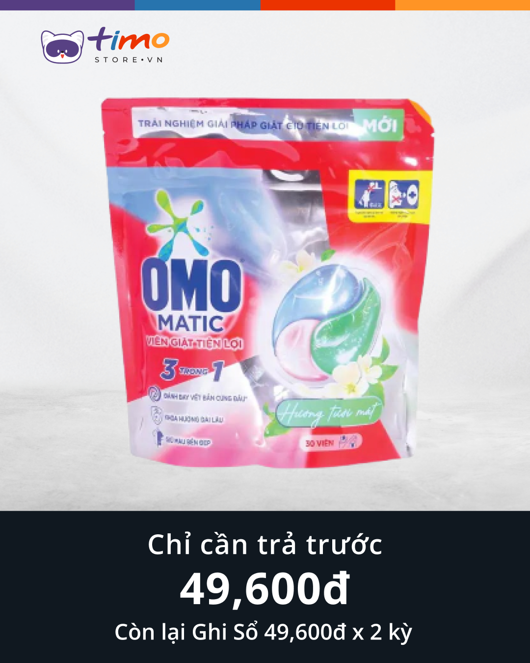  Viên Giặt Omo Hương Tươi Mát (Túi 30 viên) 