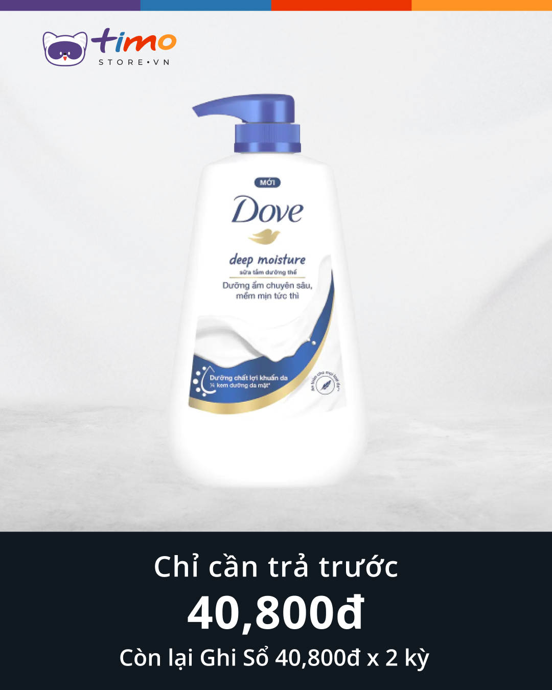  Sữa tắm Dove Dưỡng Ẩm Chuyên Sâu (Chai 500gr) 