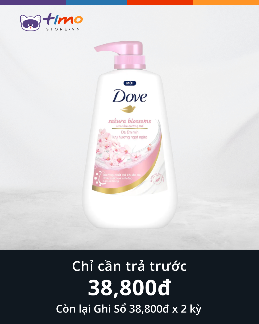  Sữa tắm Dove Hương Hoa Ngọt Ngào (Chai 500gr) 