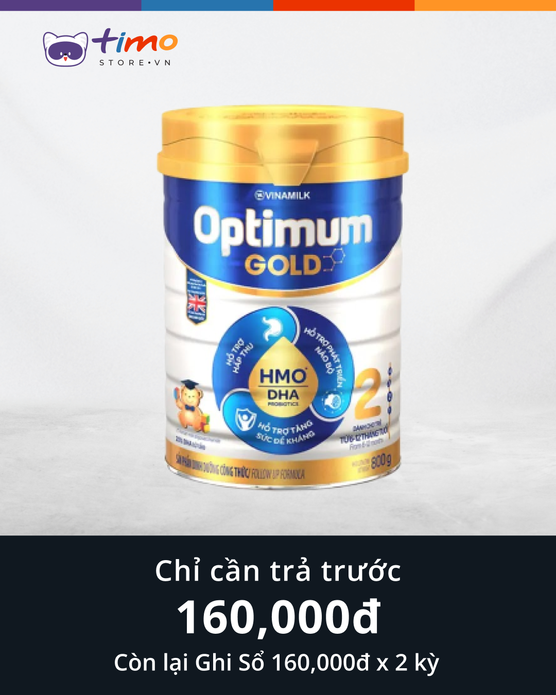  Sữa bột Optimum Gold (Hộp 800gr) 