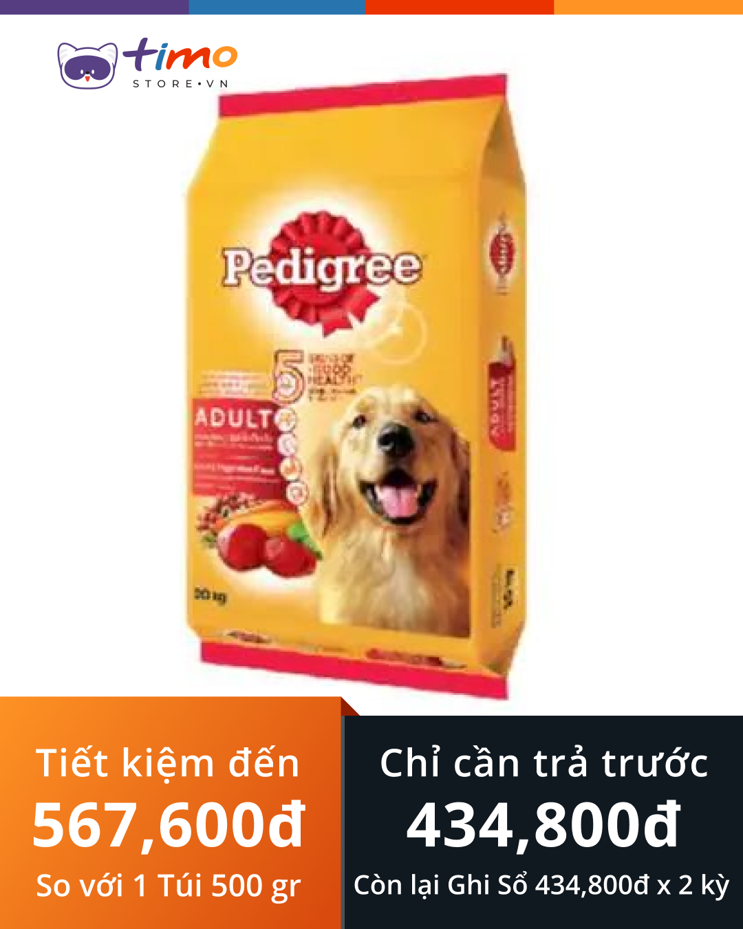  Thức Ăn Chó Pedigree Vị Bò (Túi 20kg) 