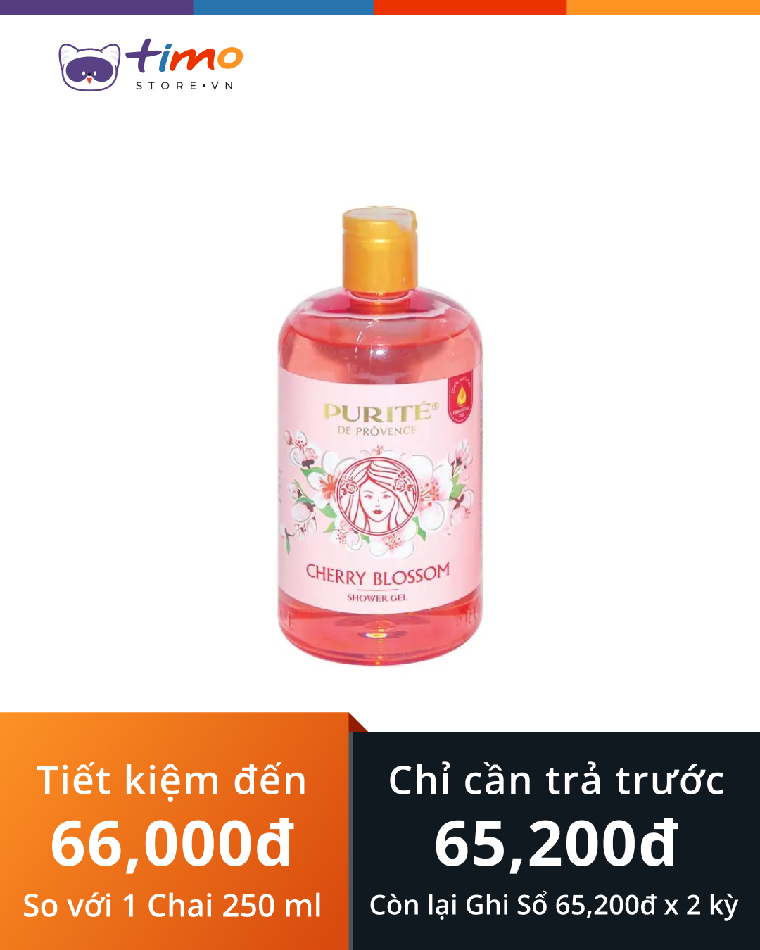  Sữa Tắm Purité Anh Đào (Chai 500ml) 