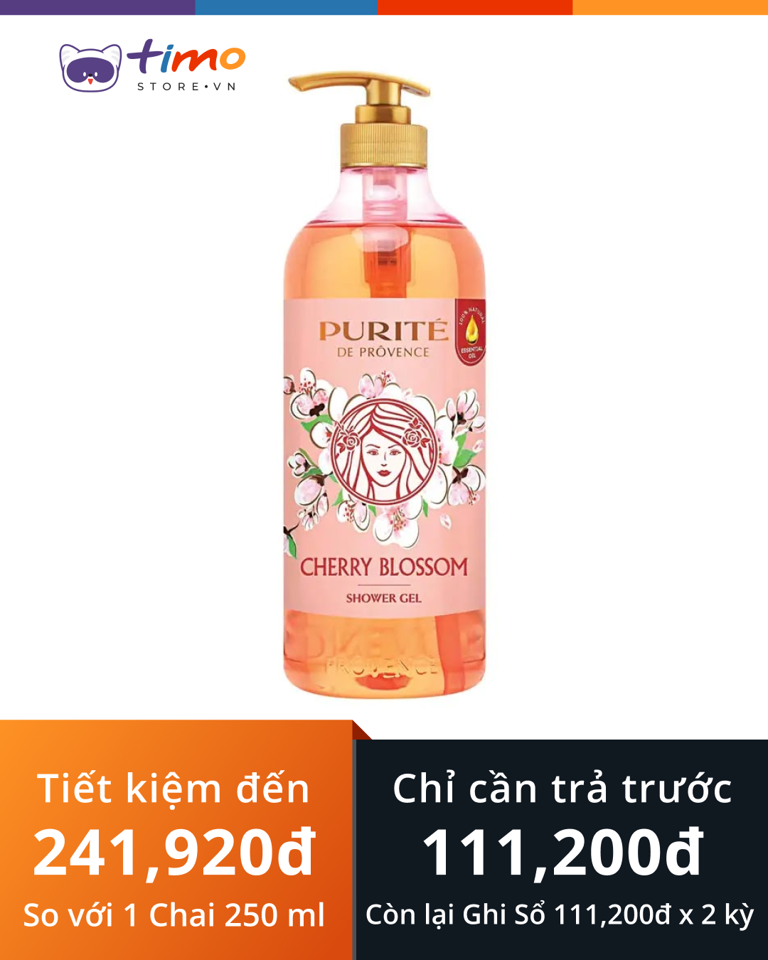 Sữa Tắm Purité Anh Đào (Chai 1,1L) 