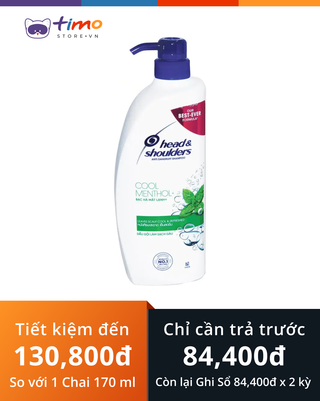  Dầu gội Head & Shoulder bạc hà  (Chai  850ml) 