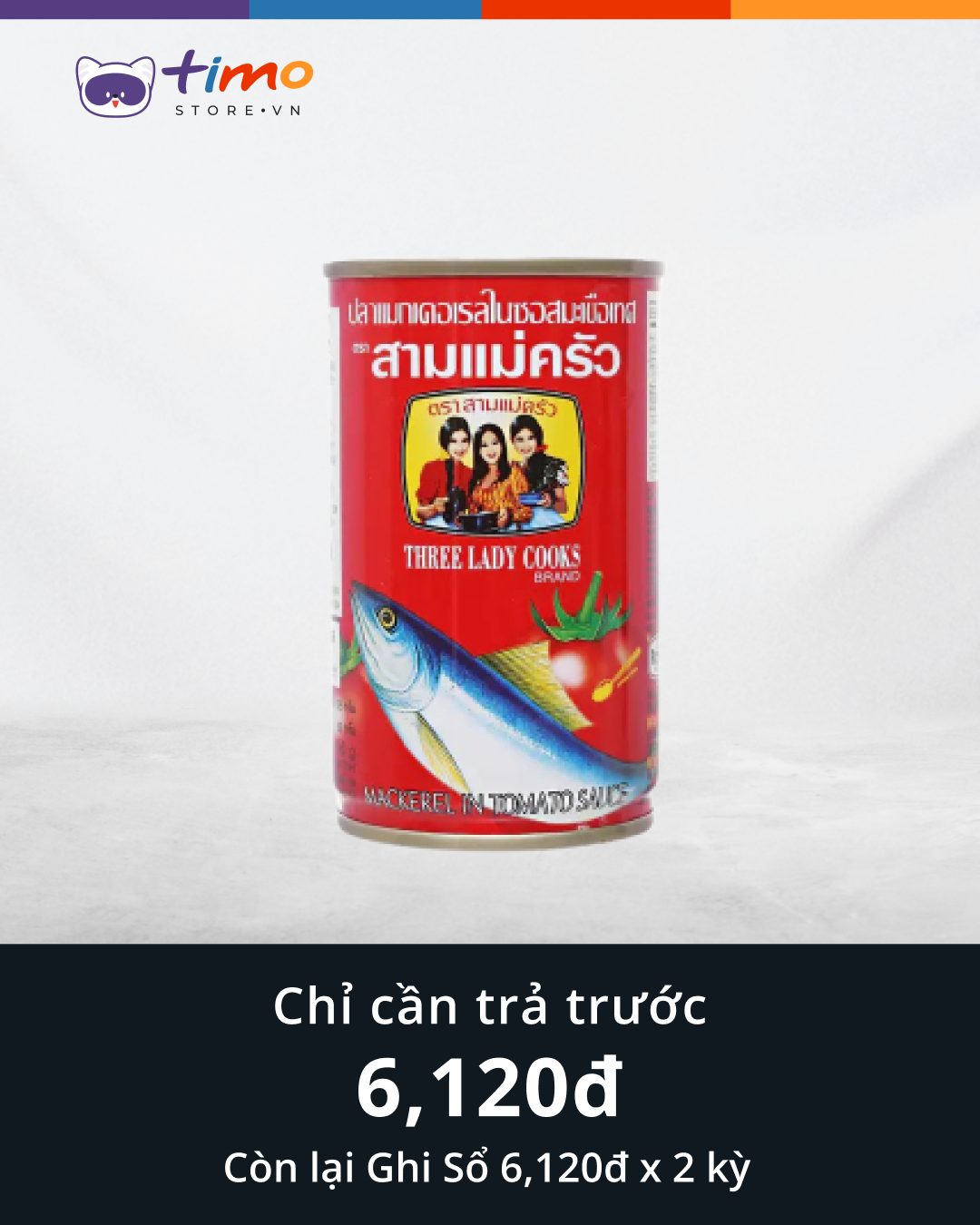  Cá hộp 3 Cô gái (Hộp 155gr) 