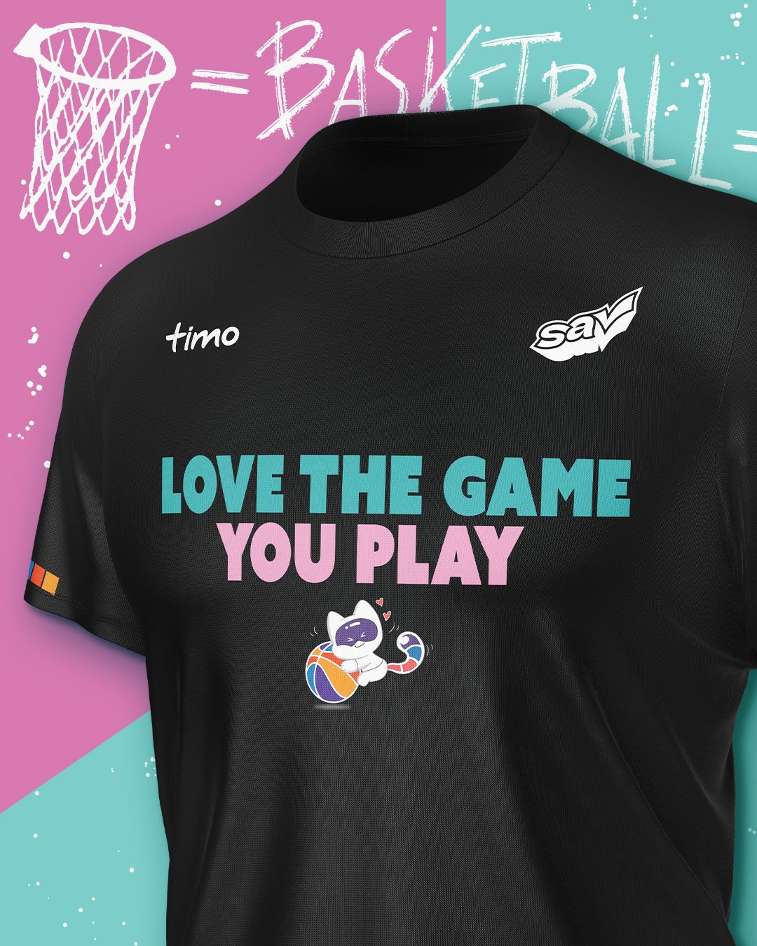  Áo thun thể thao Love the game you play SSC by Timo x SA 