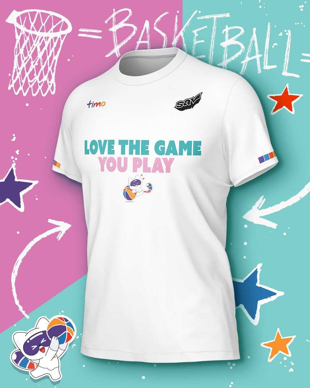  Áo thun thể thao Love the game you play SSC by Timo x SA 