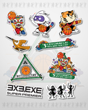  Bộ Sticker Ba Cây Vượt Núi 3x3.EXE 2025 VIỆT NAM (9 nhãn) 