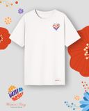  Áo thun trắng A heart of full Passion and Dream 