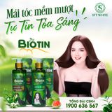  [Combo] Dầu xả và Dầu gội Biotin, ngăn gàu, giảm rụng tóc, phục hồi tóc hư tổn, giúp tóc bồng bềnh bóng mượt 