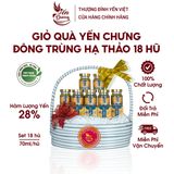  Giỏ yến chưng Đông Trùng Hạ Thảo Yến Dương 18 Hũ/Giỏ 