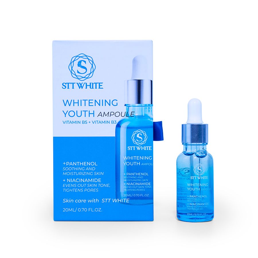  Serum tinh chất hồng sâm, dưỡng trắng, dưỡng ẩm, phục hồi da mặt  Stt White Whitening Youth Ampule 20ml 