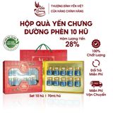  Hộp quà yến chưng Đường Phèn Yến Dương 10 Hũ/Hộp 