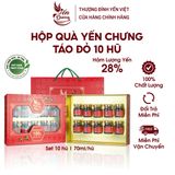  Hộp quà yến chưng Táo Đỏ Yến Dương 10 Hũ/Hộp 