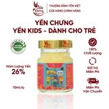  Yến sào cho bé biếng ăn, nước yến chưng sẵn nguyên chất cho bé ăn ngon Yến Kids 70ml - 6 lọ/hộp 