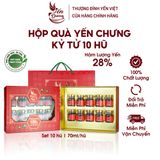  Hộp quà yến chưng Kỷ Tử Yến Dương 10 Hũ/Hộp 