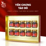  Hộp quà yến chưng Táo Đỏ Yến Dương 10 Hũ/Hộp 