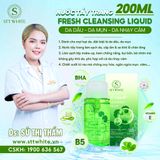  Nước tẩy trang cho da dầu mụn, tẩy trang cho da nhạy cảm Centella 200ml/chai 