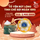  Tổ yến rút lông thượng hạng, tinh chế sợi ngắn 100g 