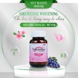  Viên uống hỗ trợ trắng da Collagen, Glutathione, Vitamin E, thực phẩm chức năng Sakuratine Whitening 30 viên 