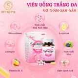  Viên uống hỗ trợ trắng da Collagen, Glutathione, Vitamin E, thực phẩm chức năng Sakuratine Whitening 30 viên 