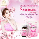  Viên uống hỗ trợ trắng da Collagen, Glutathione, Vitamin E, thực phẩm chức năng Sakuratine Whitening 30 viên 