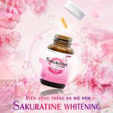  Viên uống hỗ trợ trắng da Collagen, Glutathione, Vitamin E, thực phẩm chức năng Sakuratine Whitening 30 viên 