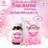  Viên uống hỗ trợ trắng da Collagen, Glutathione, Vitamin E, thực phẩm chức năng Sakuratine Whitening 30 viên 