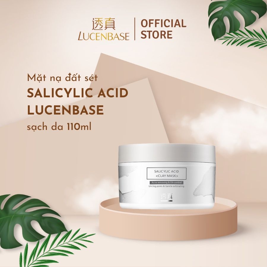  Mặt nạ đất sét salicylic acid LUCENBASE sạch da, không nhờn 110g 