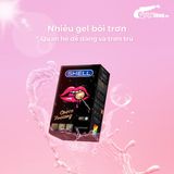  Bao cao su Shell Choco Prolong - Siêu mỏng, kéo dài thời gian, hương chocolate - Hộp 10 cái 