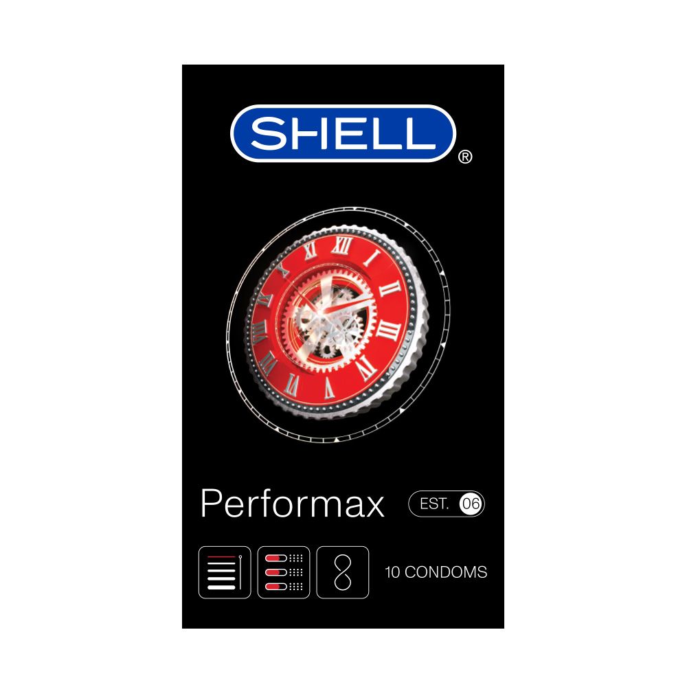  Bao cao su Shell Performax 6 in 1 - Kéo dài thời gian - Hộp 10 cái 