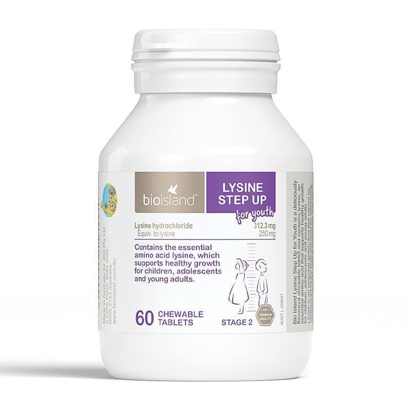  Bio Island Lysine Step Up for Youth 60 Chewable tablets 