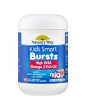  Nature's Way Kids Smart Bursts High DHA Omega-3 Fish Oil Trio 180 Capsules For Children 