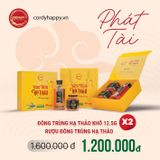  ĐÔNG TRÙNG HẠ THẢO KHÔ 12,5G ×2 ,  RƯỢU ĐÔNG TRÙNG HẠ THẢO 