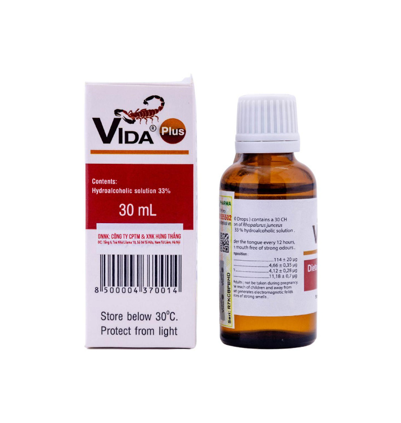  Vida ® Plus - Nọc bọ cạp xanh Cuba (Chính Hãng) - giúp Hỗ Trợ Cho Người Bị U Bướu 30ml 