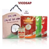  Kẹo Dừa Sáp Lá Dứa 100g - VICOSAP ĐẶC SẢN TRÀ VINH 