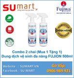  Combo 2 chai Dung dịch vệ sinh đa năng FUJION 500ml (Mua 1 tặng 1) 