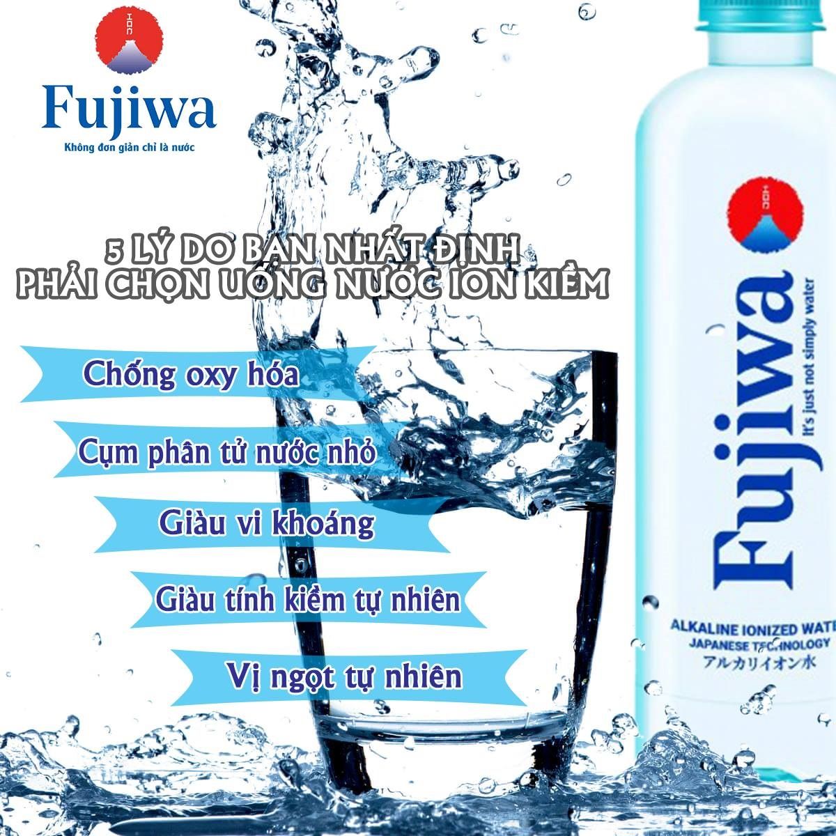  Nước uống ion kiềm Fujiwa 6 LÍT  (Có vòi) 