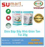  Dừa Sáp Sấy Khô Giòn Tan Túi 25g - VICOSAP ĐẶC SẢN TRÀ VINH 