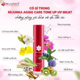  Kem chống nắng Mijunka Aging Care Toneup UV Milk SPF50+/PA++++ 30ml 