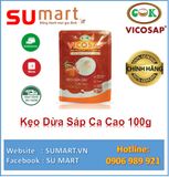  Kẹo Dừa Sáp Ca Cao 100g - VICOSAP ĐẶC SẢN TRÀ VINH 