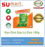  Kẹo Dừa Sáp Lá Dứa 100g - VICOSAP ĐẶC SẢN TRÀ VINH 