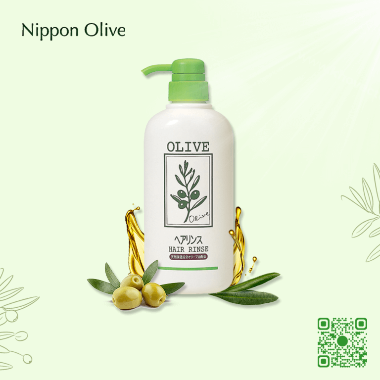  NATURAL MIND HAIR RINSE - DẦU XẢ OLIU NIPPON OLIVE 