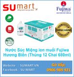  Nước Súc Miệng ion muối Fujiwa Hương Biển (Thùng 12 Chai 680ml) 