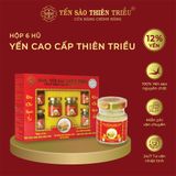  Hộp 6 Hủ 70ml - Nước yến sào cao cấp Thiên Triều 12% Yến Tươi Đường Phèn 