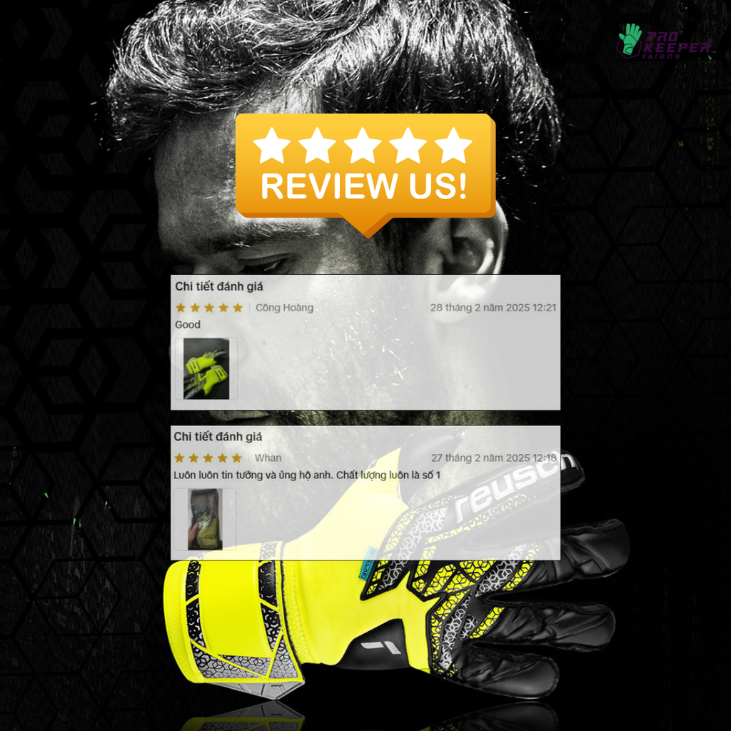 [Alisson Becker] Găng Tay Thủ Môn Reusch Attrakt Duo Evolution 5570055 2025