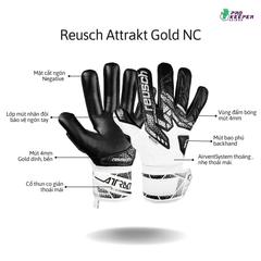 Găng Tay Thủ Môn Reusch Attrakt Gold NC 5570155 1125