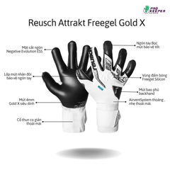[Dean Henderson] Găng Tay Thủ Môn Reusch Attrakt Gold X 5570935 1125