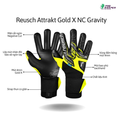 Găng Tay Thủ Môn Reusch Attrakt Gold X NC Gravity 5570975 2025