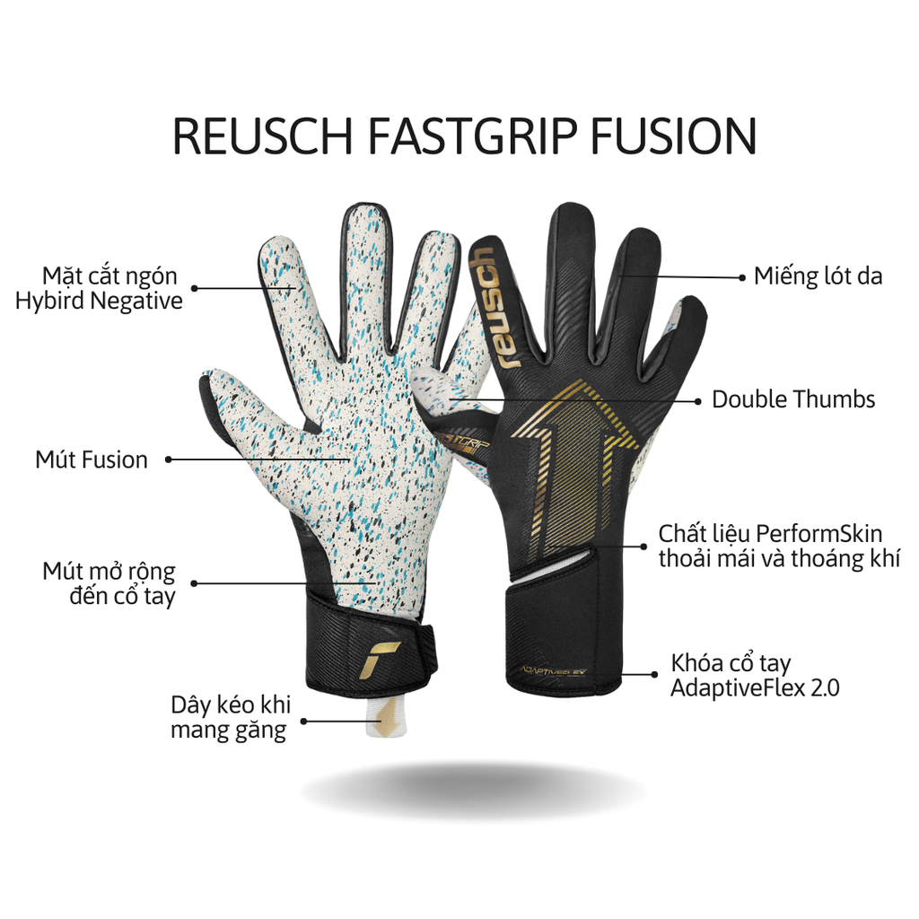 Găng Tay Thủ Môn Reusch Fastgrip Fusion 5570900